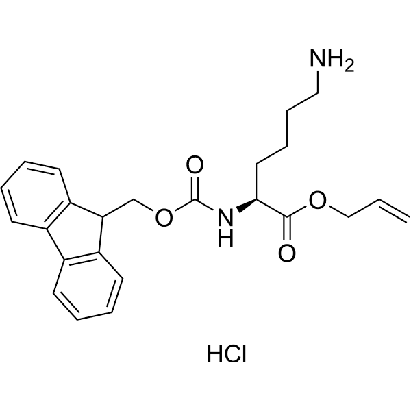Fmoc-Lys-OAll.HCl Structure