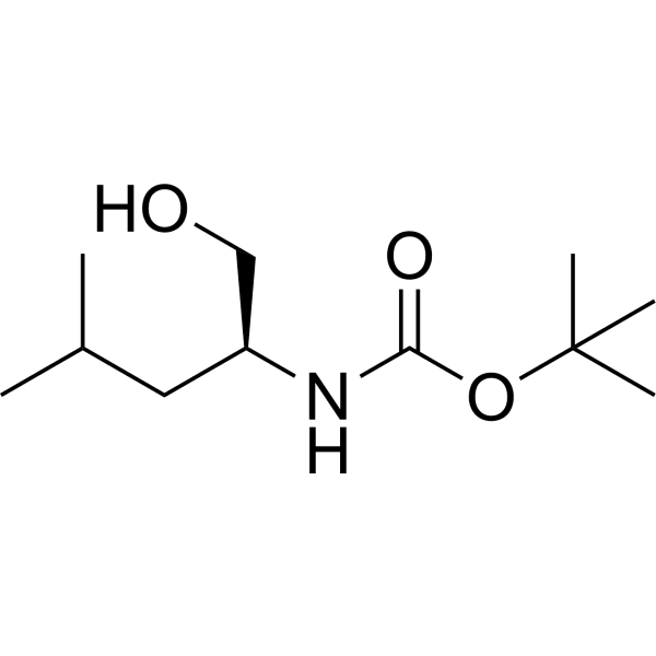 Boc-Leucinol Structure