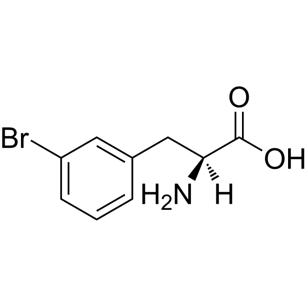 3-Bromo-L-phenylalanine Structure