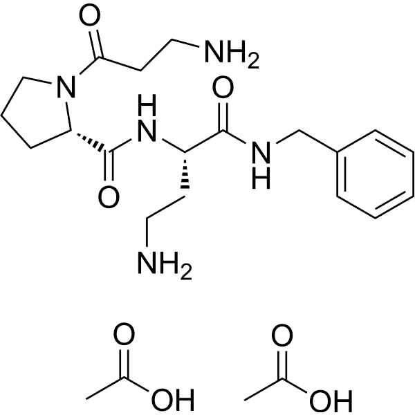 Dipeptide diaminobutyroyl benzylamide diacetate Structure