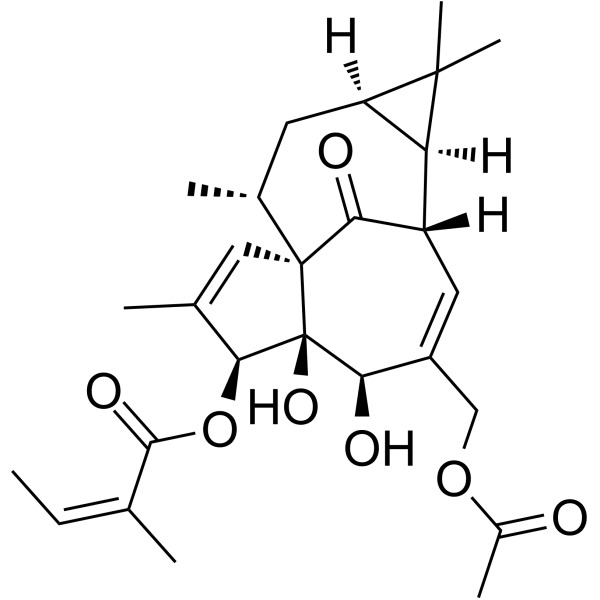 20-O-Acetylingenol-3-angelate Structure
