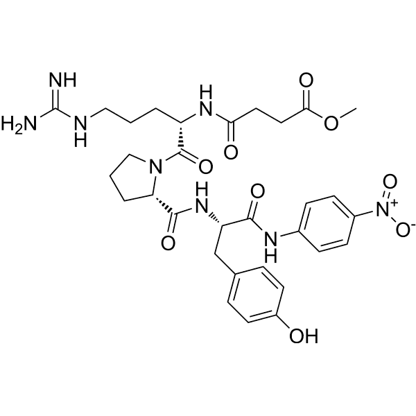 MeO-Suc-Arg-Pro-Tyr-pNA Structure
