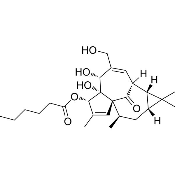 Ingenol 3-Hexanoate  Structure