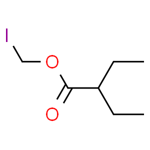 Butanoic acid, 2-ethyl-, iodomethyl ester  Structure