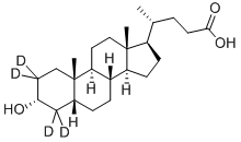 Lithocholic Acid-d4 Structure