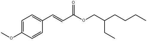 2-Ethylhexyl trans-4-methoxycinnamate Structure