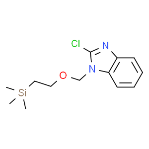 2-Chloro-1-[[2-(triMethylsilanyl)ethoxy]Methyl]-benziMidazole  Structure