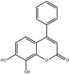 4-Phenyl-7,8-dihydroxycoumarin Structure