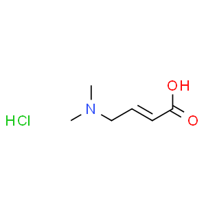 trans-4-Dimethylaminocrotonic acid hydrochloride  Structure