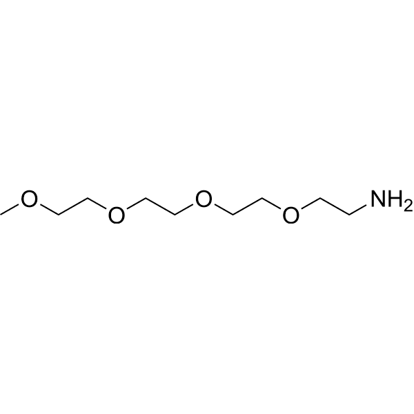m-PEG4-Amine Structure