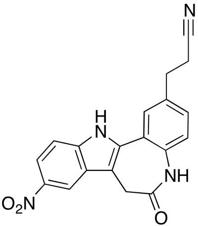 Alsterpaullone, 2-Cyanoethyl  Structure