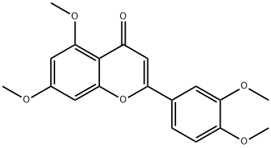 3',4',5,7-Tetramethoxyflavone Structure