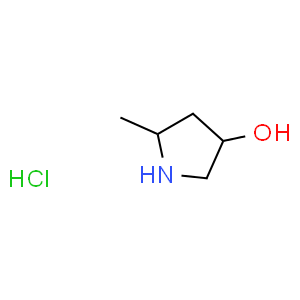 (3R,5R)-5-Methyl-pyrrolidin-3-ol hydrochloride  Structure