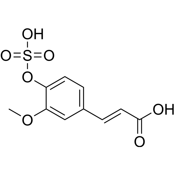 Ferulic acid 4-O-sulfate Structure