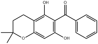6-Benzoyl-5,7-dihydroxy-2,2-dimethylchromane Structure