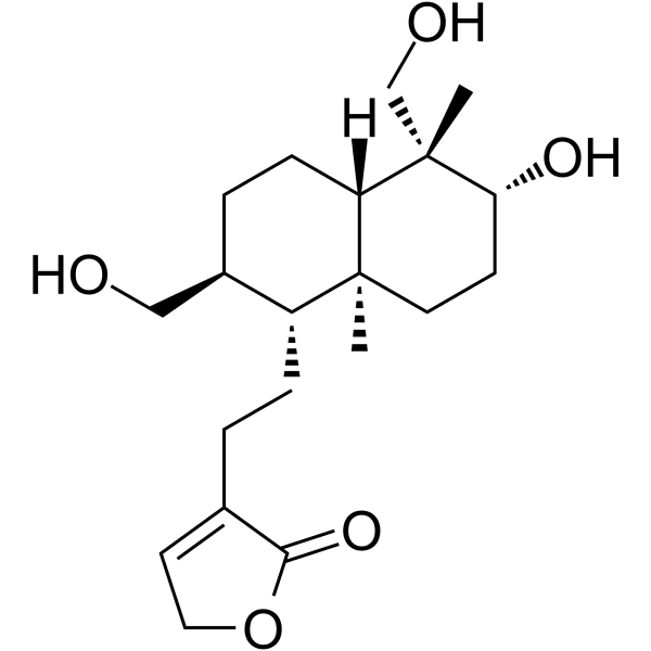 14-Deoxy-17-hydroxyandrographolide Structure