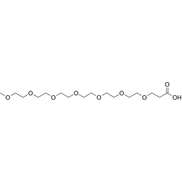 m-PEG6-CH2CH2COOH  Structure