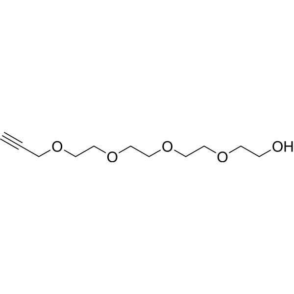 Propargyl-PEG4-alcohol Structure