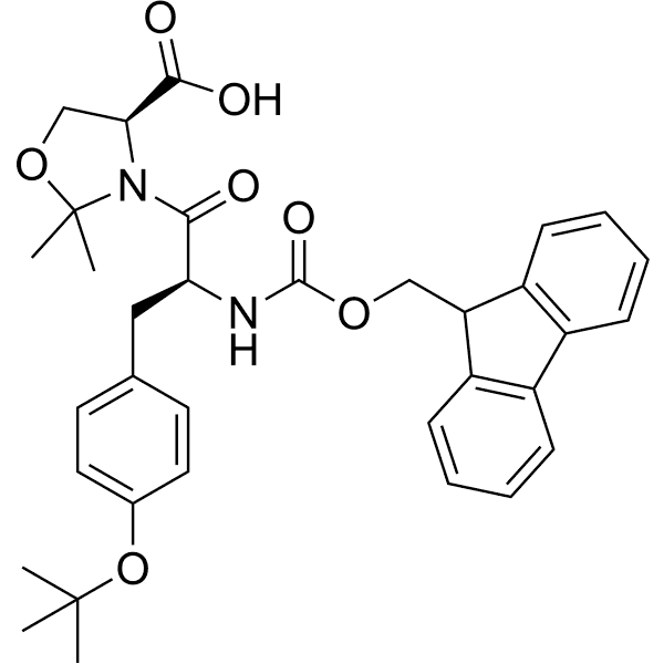 Fmoc-Tyr(tBu)-Ser(psi(Me, Me)pro)-OH Structure