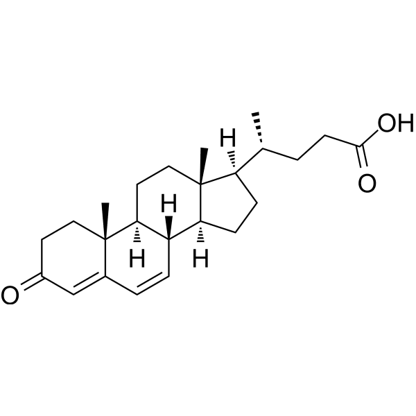 3-Oxo-4,6-choladien-24-oic acid  Structure