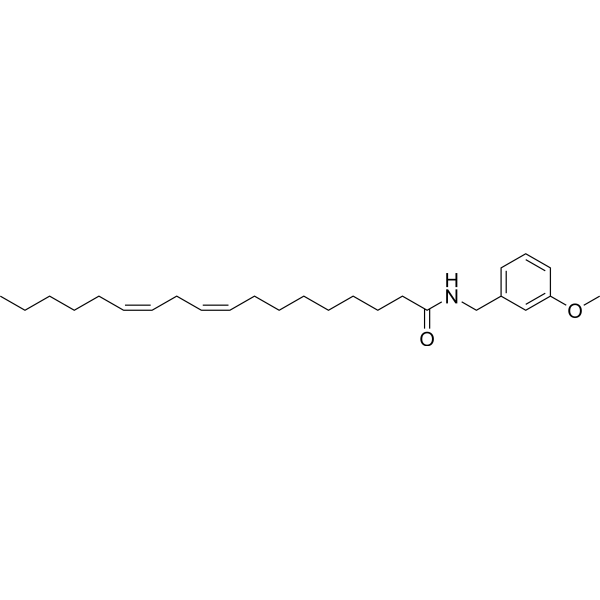 N-(3-Methoxybenzyl-(9z,12z)-octadecadienamide Structure