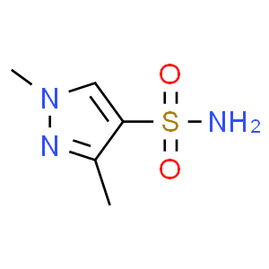 1,3-dimethyl-1H-pyrazole-4-sulfonamide  Structure
