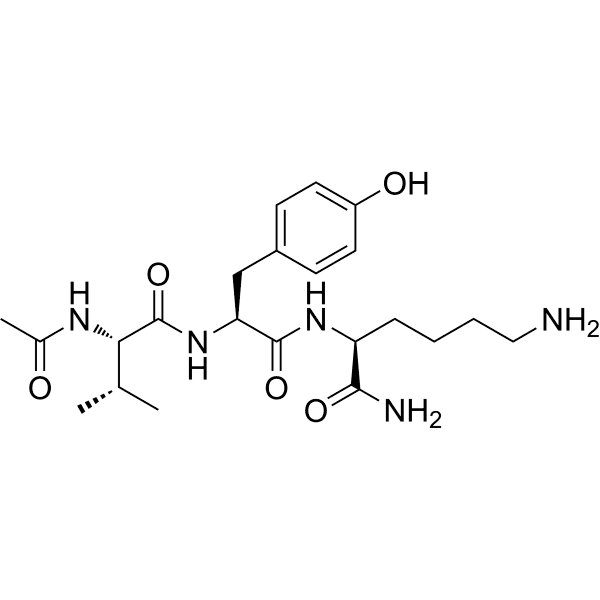 Ac-Val-Tyr-Lys-NH2 Structure
