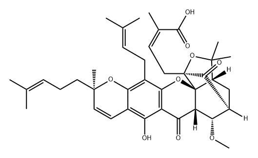Gambogoic acid A Structure