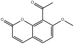 8-Acetyl-7-methoxycoumarin Structure