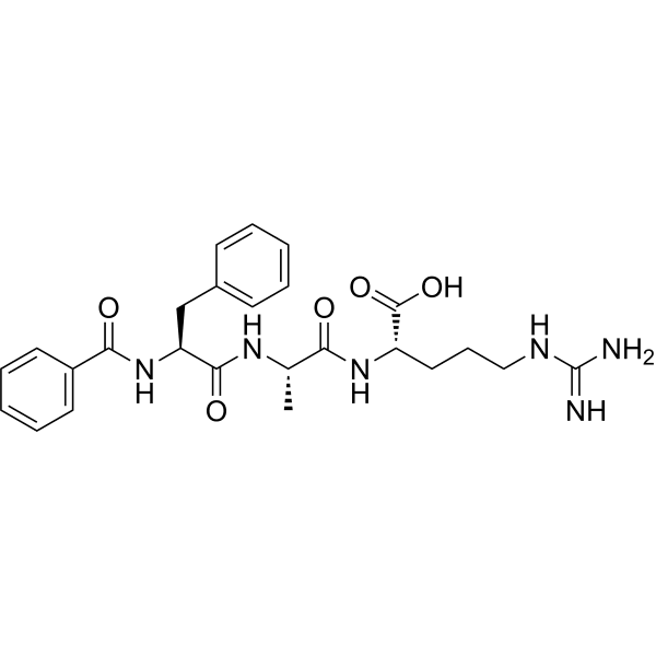 Benzoyl-Phe-Ala-Arg Structure