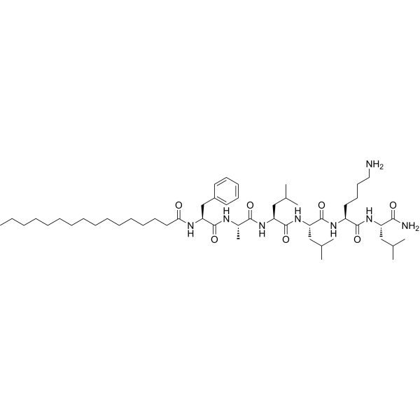 Palmitoyl hexapeptide-14 Structure