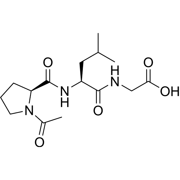 Ac-Pro-Leu-Gly-OH Structure