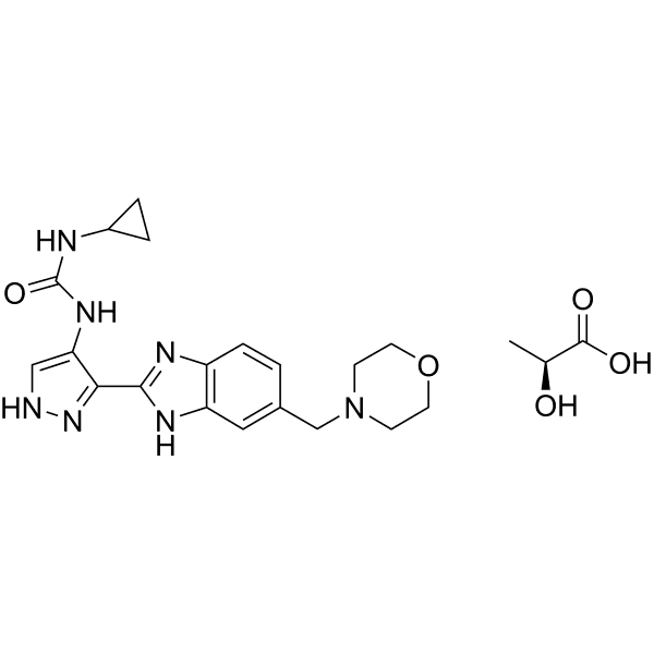 AT9283 lactic acid Structure