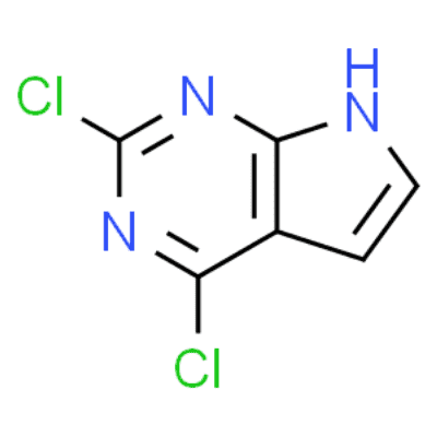 2,4-Dichloro-7H-pyrrolo[2,3-d]pyrimidine  Structure