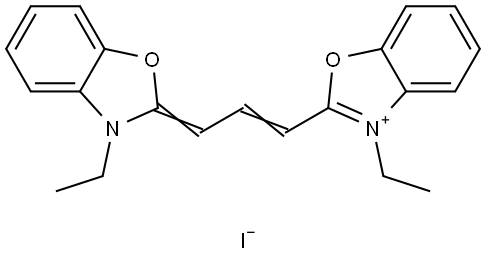 3,3'-Diethyloxacarbocyanine iodide Structure
