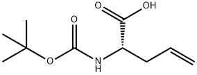 (S)-2-((tert-Butoxycarbonyl)amino)pent-4-enoic acid Structure