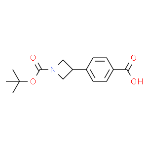 4-(1-(tert-Butoxycarbonyl)azetidin-3-yl)benzoic acid  Structure