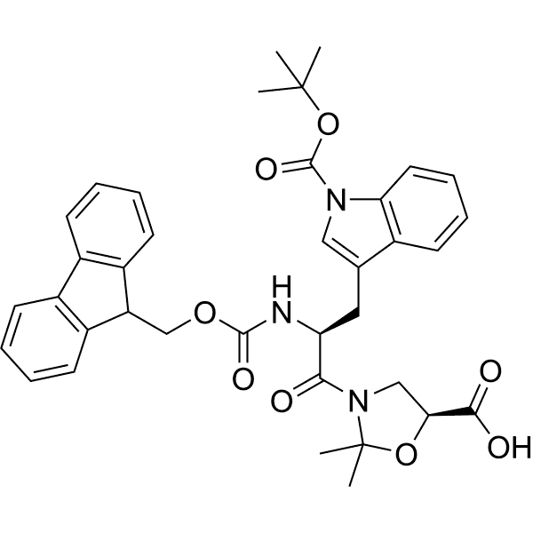 Fmoc-Trp(Boc)-Ser(psi(Me, Me)pro)-OH Structure
