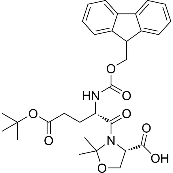 Fmoc-Glu(OtBu)-Ser(psi(Me, Me)pro)-OH Structure