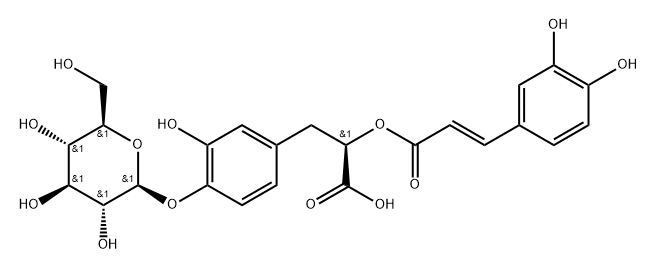 Rosmarinyl glucoside Structure