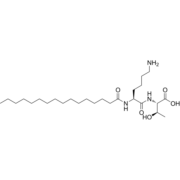 Palmitoyl dipeptide-7 Structure
