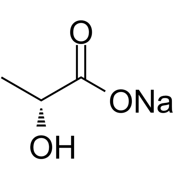 D-(-)-Lactic acid sodium Structure
