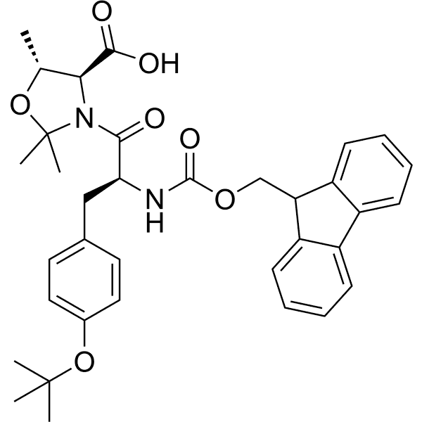 Fmoc-Tyr(tBu)-Thr(psi(Me, Me)pro)-OH Structure