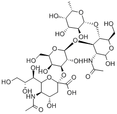 3′-Sialyl-Lewis-a tetrasaccharide Structure