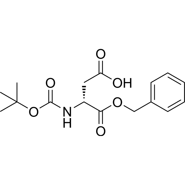 Boc-D-Asp-OBzl Structure