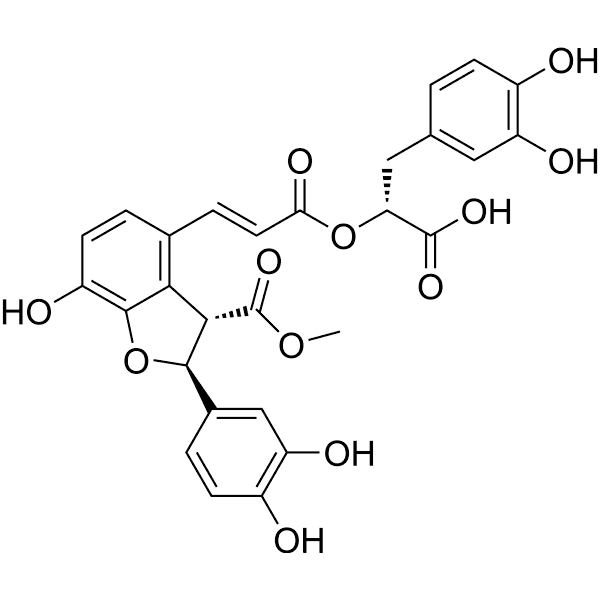 Monomethyl lithospermate Structure