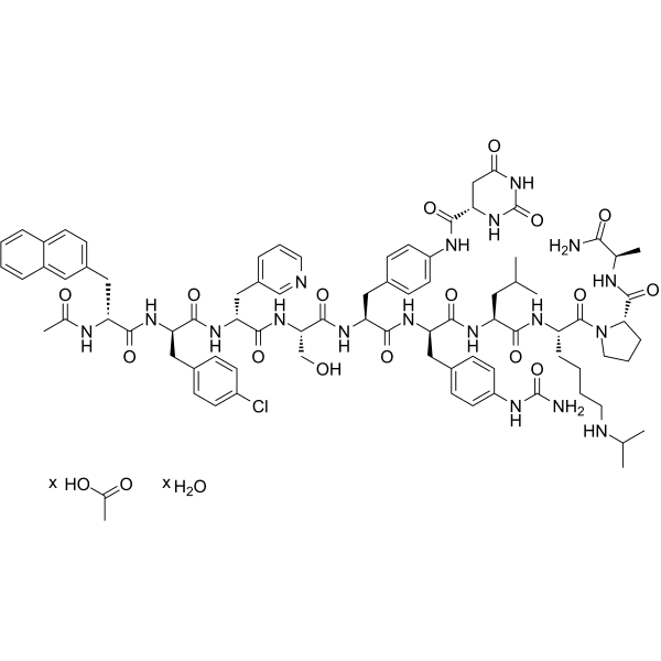 Degarelix acetate hydrate Structure