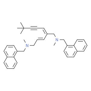 Terbinafine Dimer Impurity Dihydrochloride Salt  Structure