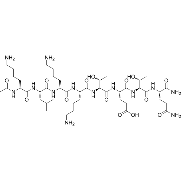 Ac-KLKKTETQ-NH2 Structure