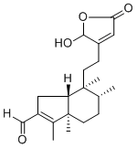 (4->2)-Abeo-16-hydroxycleroda-2,13-dien-15,16-olide-3-al Structure